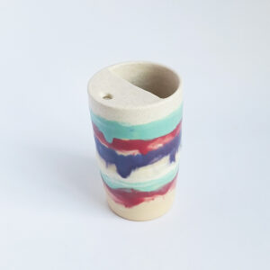 Adventure cup (tall) - 440ml rose, aqua & indigo