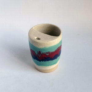 Adventure cup (short) - 330ml aqua, petal & indigo