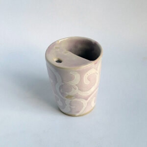 Adventure cup (short) - 330ml pastel pink twirls