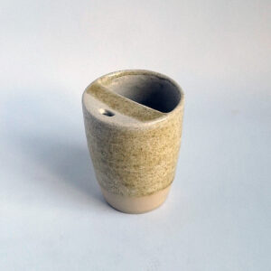 Adventure cup (short) - 330ml drippy speckled oatmeal
