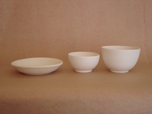 Cereal bowl, Small bowl on foot & Large bowl on foot