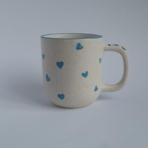 Tall Turquoise Love Mug 360ml